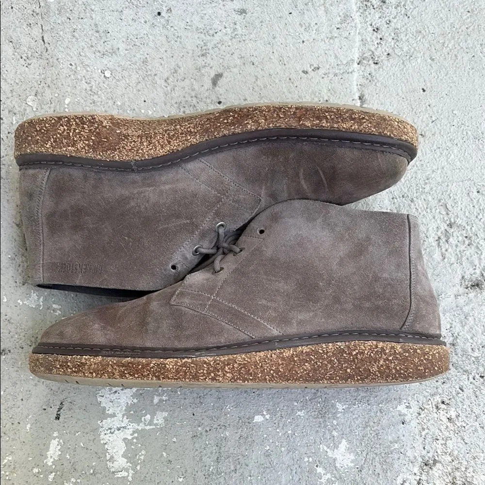 Birkenstock Milton, gray suede shoes/boots
